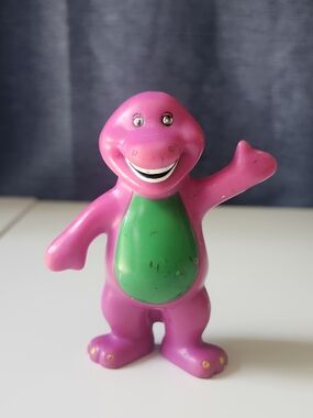 1996 Vintage Rare Original Barney The Dinosaur PVC Action Figure